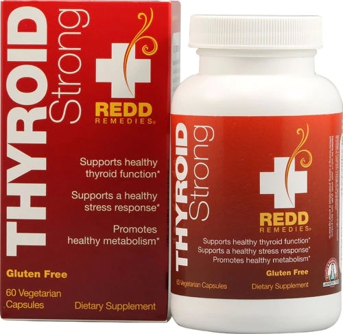 Redd Remedies Thyroid Strong - 60 Cápsulas Vegetarianas para Saúde da Tireoide