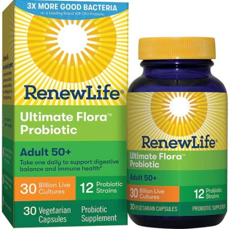 Renew Life Adult 50 plus Probiotic - Ultimate Flora™ Probiotic -- 30 billion - 30 Vegetable Capsules