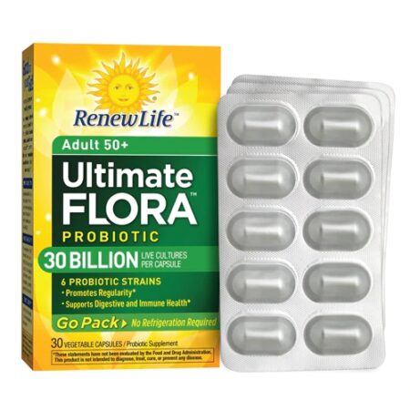 Renew Life Adult 50+ Probiotic Ultimate Flora™ Go Pack -- 30 billion - 30 Vegetable Capsules