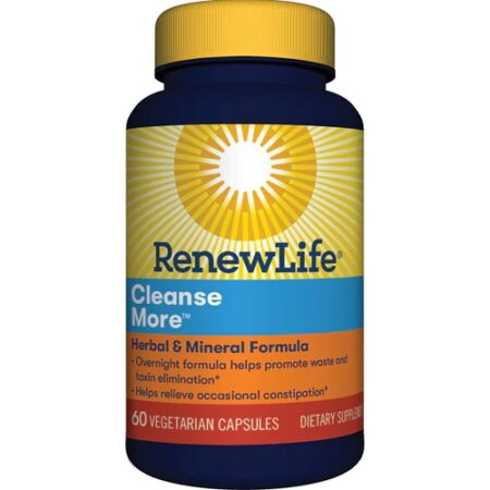 Renew Life Adult Cleanse - Cleanse More™ Overnight Constipation Relief -- 60 Vegetable Capsules