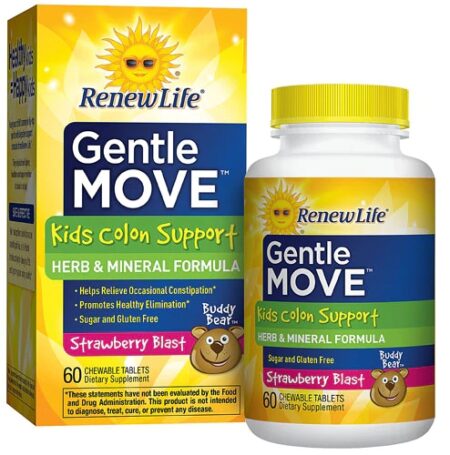 Renew Life Gentle Move™ Kids Colon Support Strawberry Blast -- 60 Chewable Tablets