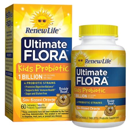 Renew Life Kids Probiotic Ultimate Flora™ Sun-Kissed Orange -- 1 billion - 60 Chewable Tablets