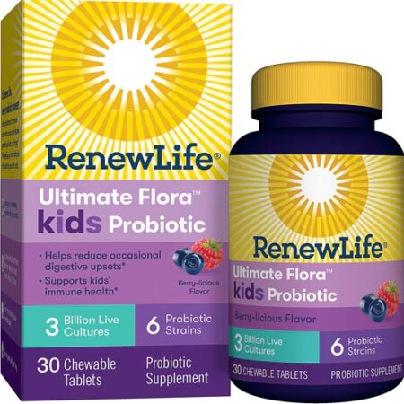 Renew Life Ultimate Flora™ Kids Probiotic Berry-licious -- 3 billion - 30 Chewable Tablets