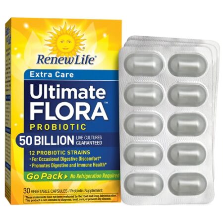 Renew Life Ultimate Flora™ Probiotic Extra Care -- 50 billion - 30 Vegetable Capsules - Go Pack