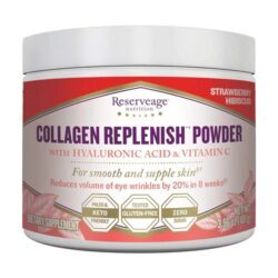 Reserveage Nutrition Collagen Replenish Powder Morango Hibisco - 30 Porções