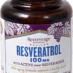 Reserveage Nutrition Resveratrol 100mg - 30 Cápsulas Vegetais: Potencial Antioxidante para Longevidade e Bem-Estar