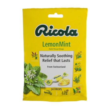 Ricola Herb Throat Drops Lemon Mint -- 24 Drops