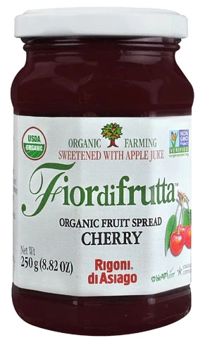 Geleia Orgânica de Cereja Rigoni di Asiago Fiordifrutta 250g - Sabor Pura Natureza