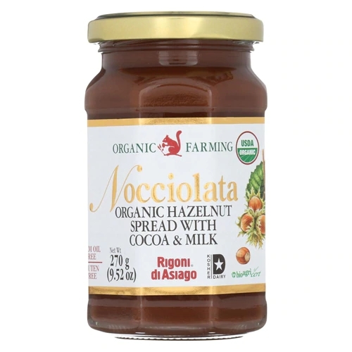 Nocciolata Orgânica Rigoni di Asiago: Creme de Avelã com Cacau e Leite - 270g