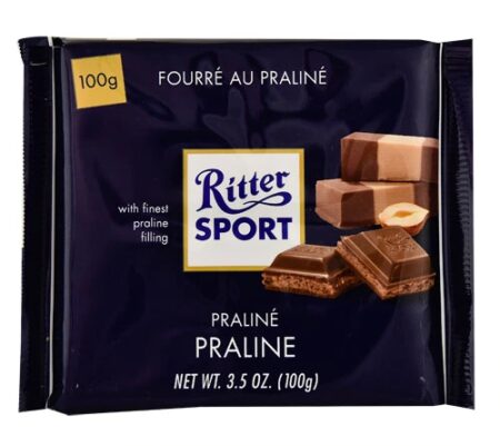 Ritter Sport Milk Chocolate Bar Praline -- 3.5 oz