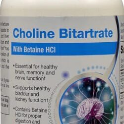 Roex Colina Bitartarato com Betaína HCl - 120 Cápsulas: Saúde e Bem-Estar Otimizados