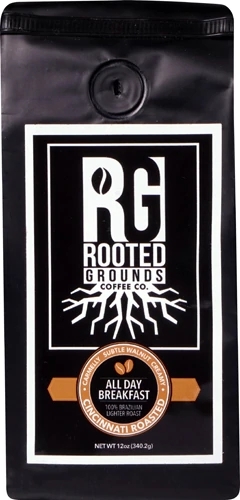 Café Moído Rooted Grounds All Day Breakfast - 340g: O Começo Perfeito para o Seu Dia