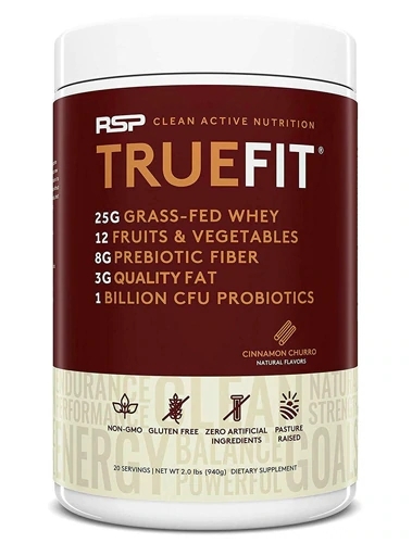 RSP Nutrition TrueFit Proteína Grass-Fed Sabor Canela Churro - 907g (2.00 lbs)