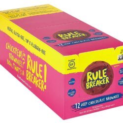 Rule Breaker Brownie Snacks Sem Glúten Chocolate Intenso - Caixa com 12 Brownies Deliciosos