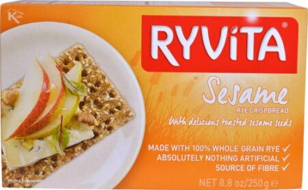 Ryvita Crispbread Sesame Rye -- 8.8 oz