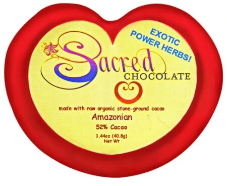 Sacred Chocolate Heart Bar Amazonian -- 1.44 oz