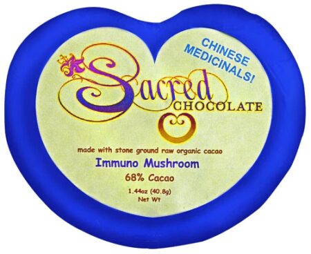 Sacred Chocolate Heart Bar Immuno Mushroom -- 1.44 oz