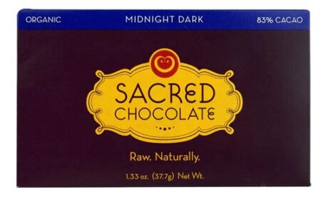 Sacred Chocolate Rectangular Bar Midnight Dark -- 1.33 oz