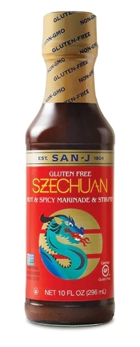 Molho Szechuan San-J para Glacear e Mergulhar - 296ml (10 fl oz)