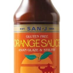 Molho Laranja Agridoce San-J Sem Glúten para Stir-Fry - 296ml (10 fl oz)