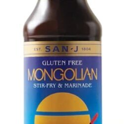 Molho Mongolês San-J Sem Glúten 296ml - Sabor Autêntico para Stir-Fry e Marinadas