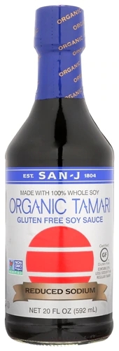 Molho Tamari San-J Orgânico Reduzido em Sódio e Sem Glúten - 591ml