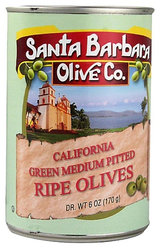 Azeitonas Verdes Sem Caroço Santa Barbara Olive Co. - 170g