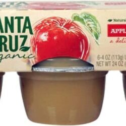 Purê de Maçã Orgânico Santa Cruz - 6 Copos (Aprox. 1.42 L) - Leve e Nutritivo