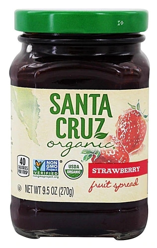 Geleia Orgânica Santa Cruz® de Morango - 270g | Sabor Natural e Saudável