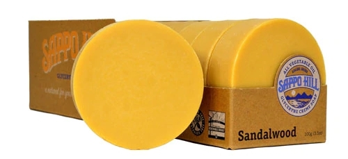 Sabonete Cremoso de Glicerina Sappo Hill Sandalwood - 1 Barra (aprox. 100g)