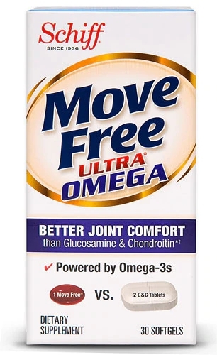 Schiff Move Free Ultra Omega 3 - 30 Softgels: Saúde e Mobilidade Articular
