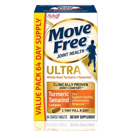 Schiff Move Free® Ultra Cúrcuma Raiz Inteira + Tamarindo - 64 Comprimidos Revestidos