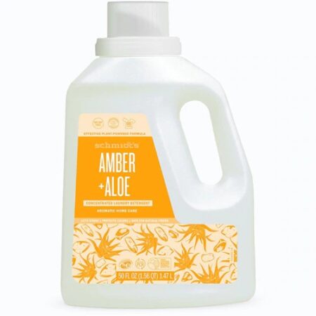 Schmidt's Concentrated Laundry Detergent Amber + Aloe -- 50 fl oz