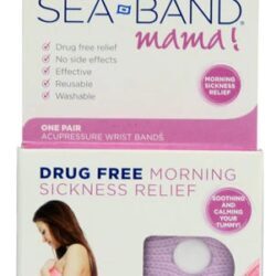 Sea-Band Mama - Pulseira Alívio Enjoo Matinal Sem Drogas, 1 Unidade - Conforto Natural