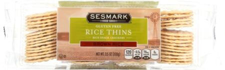 Sesmark Foods Gluten Free Rice Thins Brown Rice -- 3.5 oz