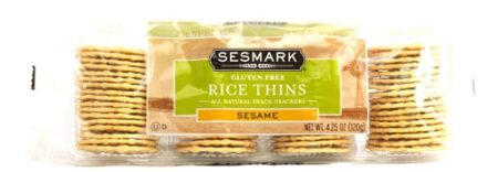 Sesmark Foods Sesame Rice Thins Gluten Free -- 4.25 oz