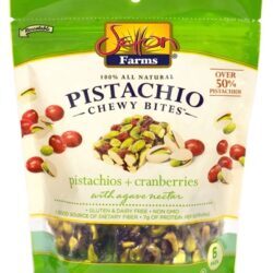 Setton Farms Pistachio Chewy Bites Pistácios e Cranberries - Pack com 6 Unidades (Aprox. 200g)