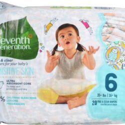 Fraldas Seventh Generation Baby™ Free and Clear Etapa 6: Acima de 15,8 kg - Pacote com 20 unidades