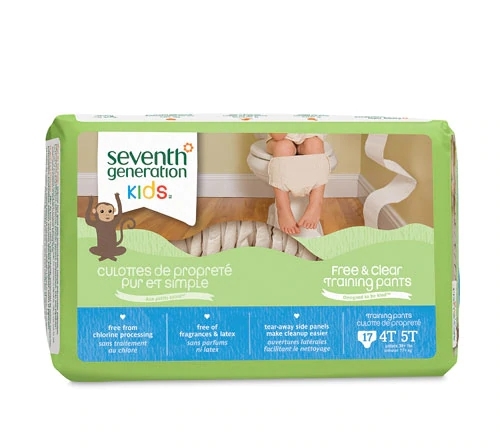 Seventh Generation Calcinha de Treinamento Baby Free & Clear 4T-5T (17 Unidades)