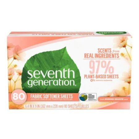 Seventh Generation Laundry Sheets Morning Meadow -- 80 Sheets