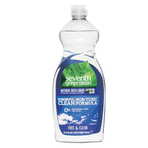 Detergente Líquido Seventh Generation Sem Fragrância - 739ml Cada (Pack com 3) | Limpeza Poderosa e Segura