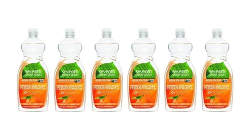 Detergente Líquido Seventh Generation Capim-Limão e Clementina - 739ml Cada / Pack com 6 Unidades