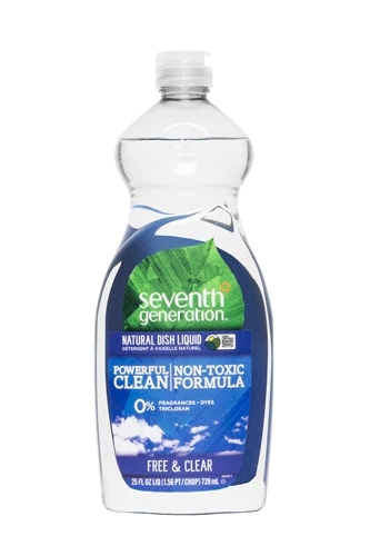 Detergente Líquido Seventh Generation Natural Free & Clear 739ml - Limpeza Pura e Sem Irritantes