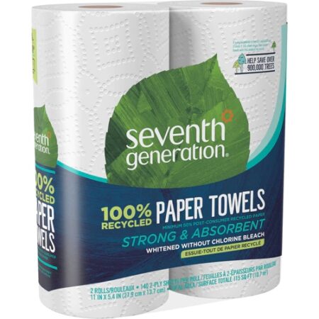 Seventh Generation Paper Towels White -- 2 Rolls