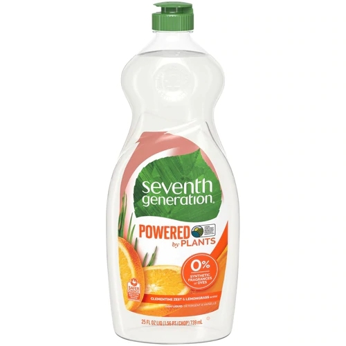 Detergente Lava Louças Seventh Generation 739ml - Poder das Plantas, Aroma Cítrico Refrescante