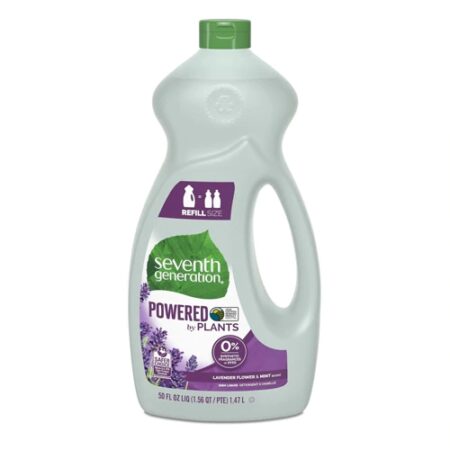 Seventh Generation Powered by Plants Dishwashing Liquid Lavender Flower & Mint -- 50 fl oz