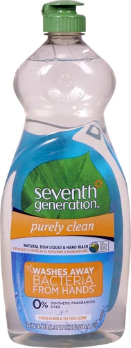 Detergente e Sabonete Líquido Seventh Generation Fresh Lemon & Tea Tree 650ml - Natural e Puro
