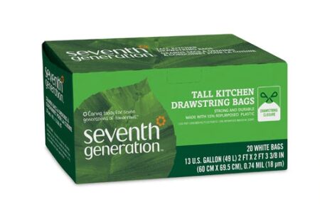 Seventh Generation Tall Kitchen Bags 13 Gallon 2-Ply -- 20 Bags