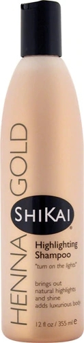 Shikai Henna Gold Shampoo Iluminador 355ml – Brilho Natural e Saúde Capilar