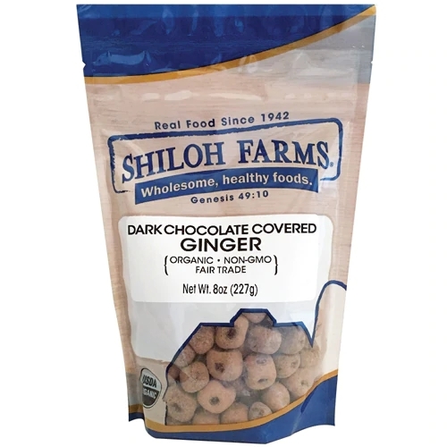 Shiloh Farms Chocolate Amargo com Gengibre Coberto - 227g | Sabor Intenso e Bem-Estar